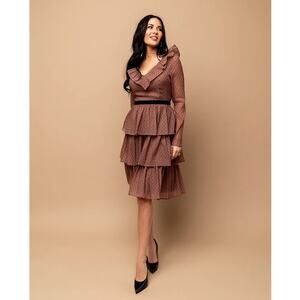 Rachel Parcell Ruffle Tiered Midi Dress, size 10, NWT